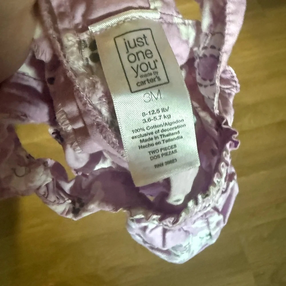 Carter's Pink Baby‎ Outfit with Floral Design